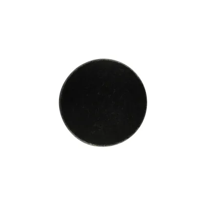 Decomode deurknop rond zwart ijzer 30mm 2 stuks 2