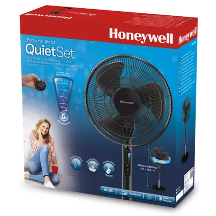 Ventilateur sur pied Honeywell QuietSet 40W 7
