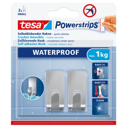 tesa Powerstrips® Waterproof haken size S 2