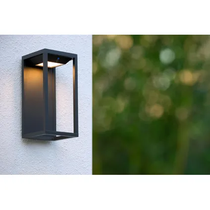 Lucide wandverlichting LED Tenso Solar grijs 2,2W 2