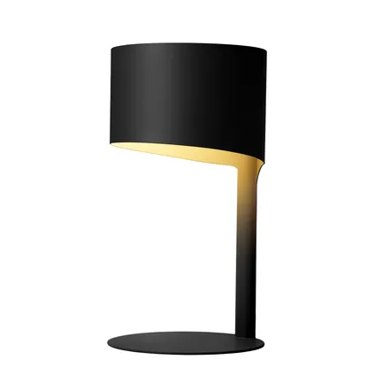 Lucide tafellamp Knulle zwart ⌀15cm E14