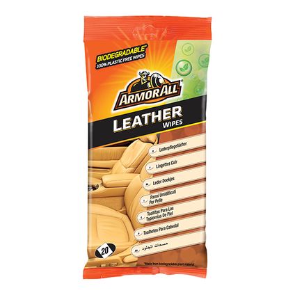 Lingettes nettoyantes Armor All "All Bio Leather" - 20 pièces