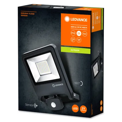 Projecteur LED Ledvance Endura gris foncé 50W avec capteur 2