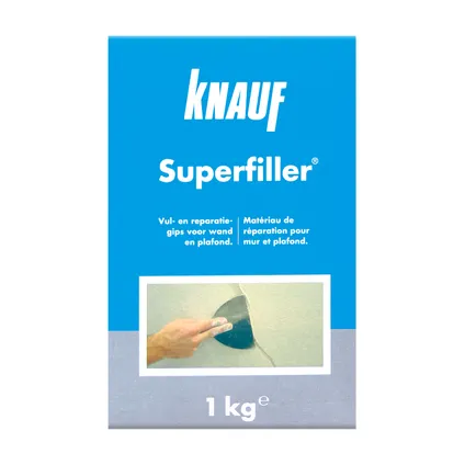 Knauf vul- en reparatiegips Superfiller zak 1kg