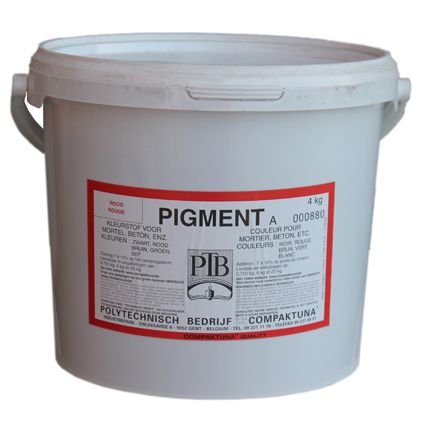 PTB kleurstof voor mortel en beton rood 4 kg