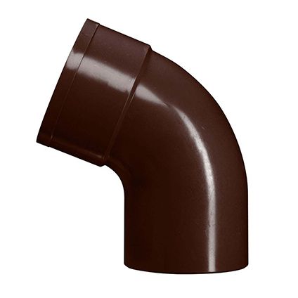 Coude Martens brun 80 mm 67 dgr PVC