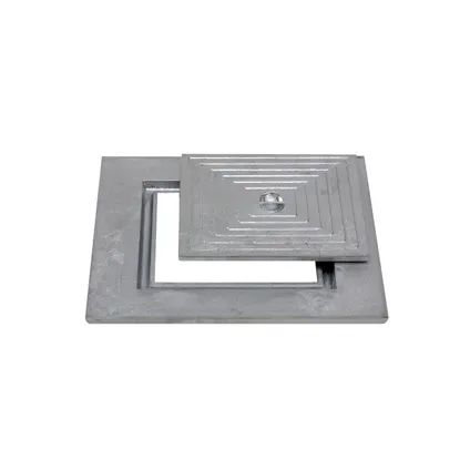 Afsluitdeksel - Aluminium - enkel - 40x40 cm