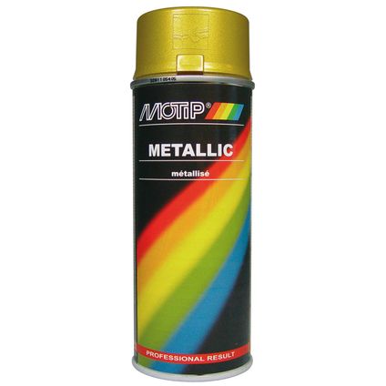 Spray peinture métallique MoTip Metallic universal or 400ml