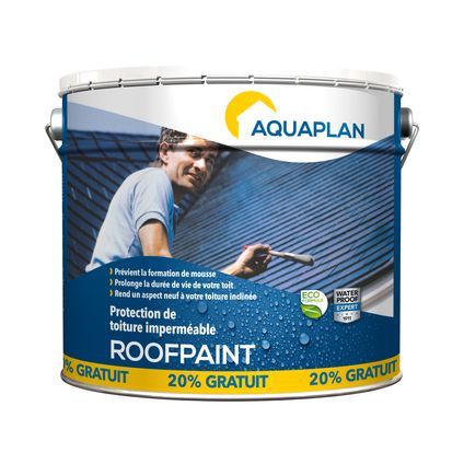 Aquaplan "Roofpaint" 10 L & 20 p/c gratis