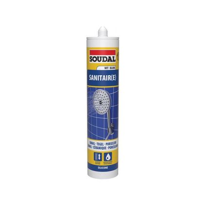 300ml Sanitaire silicone wit/blanc