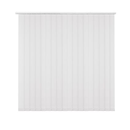 4110 Stores Californiens Madeco complètes blanc translucide 12,7 x 260 cm + rail 150 cm