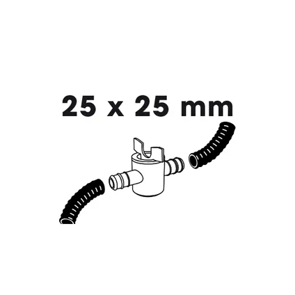 Ubbink afsluitbare slangkraan Ø25 (1") x Ø25 (1")mm 3