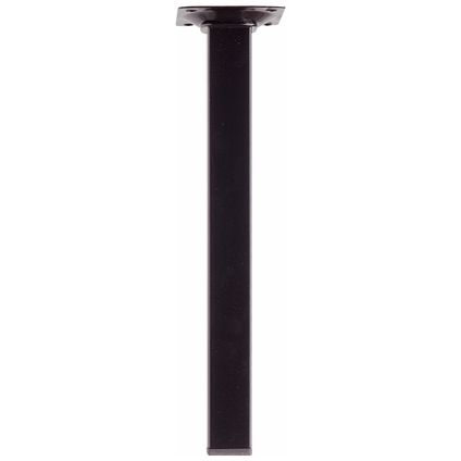 persoonlijkheid Reiziger Watt Duraline meubelpoot vierkant staal 2,5x2,5x25cm zwart