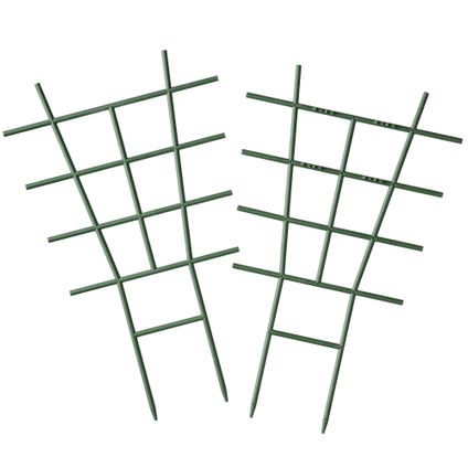 Tuteur échelle vert emboîtable pour plantes grimpantes - 28 x 17 cm - 2 x