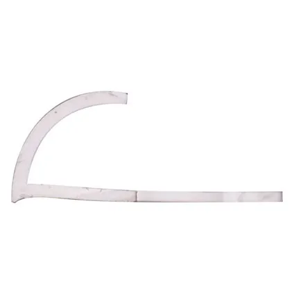 Profilé carrelage PVC blanc 2,6 cm 4