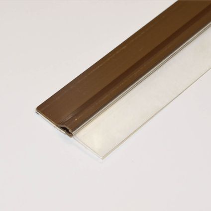 Confortex Tochtstrip met Lip - PVC - Bruin - Zelfklevend - Deuren - 1m