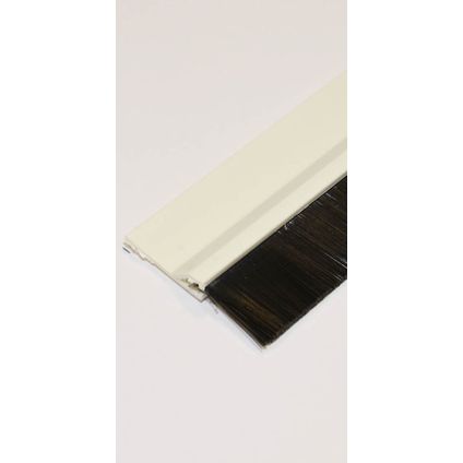 Confortex Tochtstrip met Borstel - PVC - Wit - Zelfklevend - Deuren - 1m