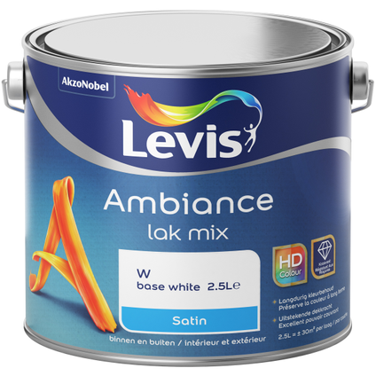 Laque Levis Ambiance base W satin 2,5L