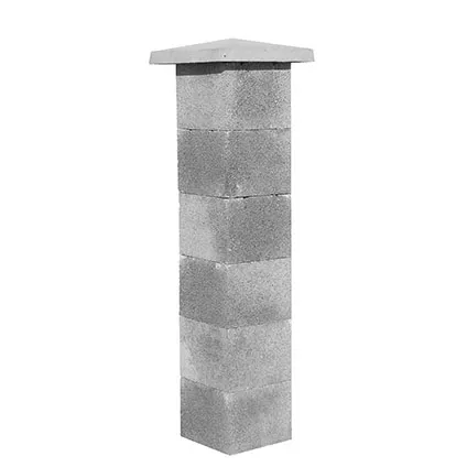 Penez Herman kolom te bekleden grijs 36 x 36 x 20 cm  2