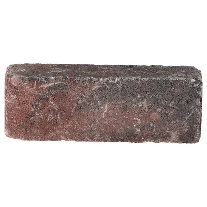 Decor beton trommelsteen waalformaat rood zwart 20x5x7cm 2