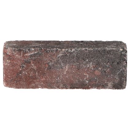 Decor beton trommelsteen waalformaat rood zwart 20x5x7cm