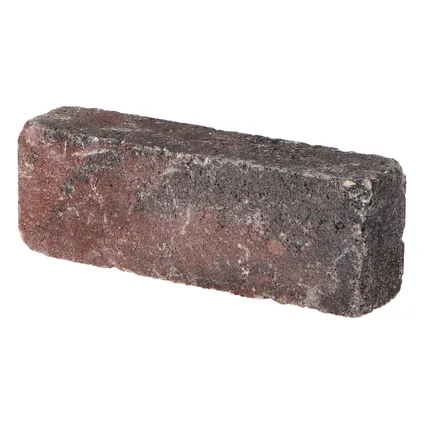 Decor beton trommelsteen waalformaat rood zwart 20x5x7cm 4
