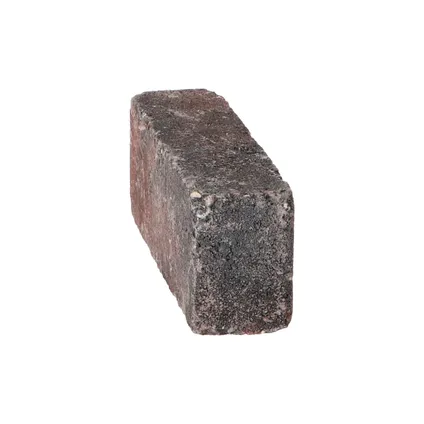 Decor beton trommelsteen waalformaat rood zwart 20x5x7cm 5
