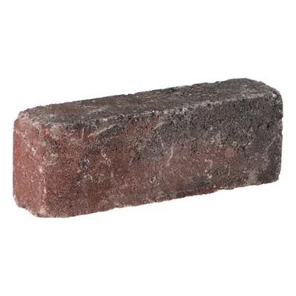 Decor beton trommelsteen waalformaat rood zwart 20x5x7cm 8