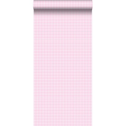ESTAhome behang ruiten zacht roze - 115749 - 53 cm x 10,05 m