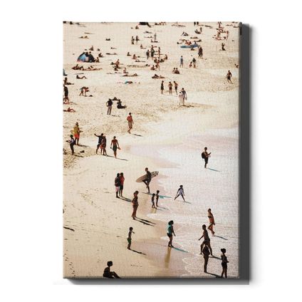 Walljar - Canvas / 80 x 120 cm - Strand Dagje
