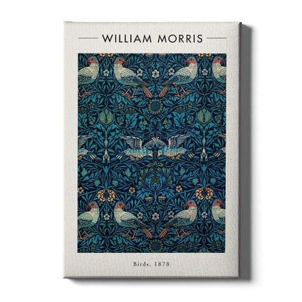 Walljar - Canvas / 40 x 60 cm - William Morris - Birds