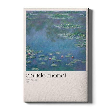 Walljar - Canvas / 120 x 180 cm - Claude Monet - Water Lelies