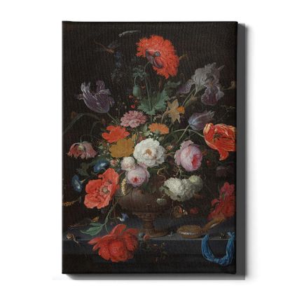 Walljar - Canvas / 120 x 180 cm - Mignon - Stilleven met Bloemen