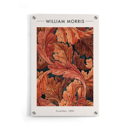 Walljar - Plexiglas / 70 x 100 cm- William Morris - Acanthus