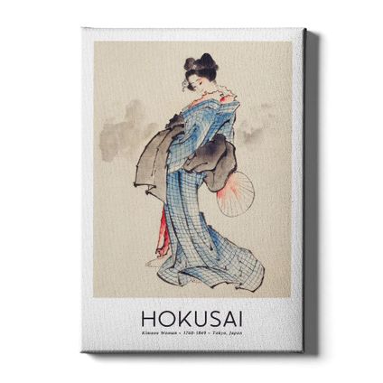 Walljar - Canvas / 80 x 120 cm - Katsushika Hokusai - Woman