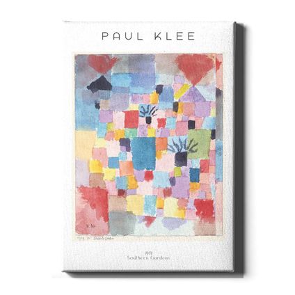 Walljar - Canvas / 70 x 100 cm - Paul Klee - Southern Gardens