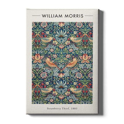 Walljar - Canvas / 40 x 60 cm - William Morris - Strawberry Thief