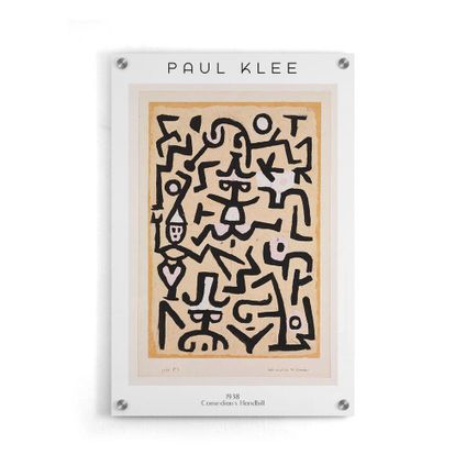 Walljar - Plexiglas / 80 x 120 cm- Paul Klee - Comedians