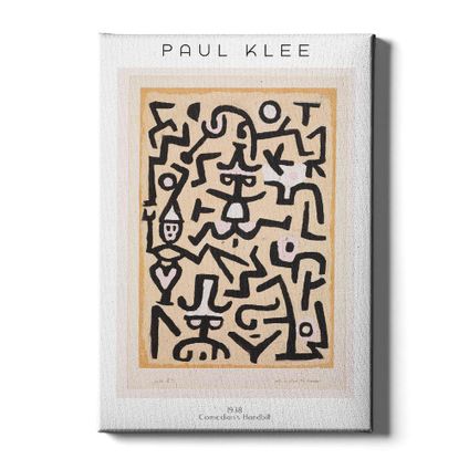 Walljar - Canvas / 120 x 180 cm - Paul Klee - Comedians
