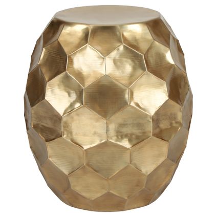 WOMO-Design bijzettafel oulu rond van metaal, Ø 28 x 50 cm, goud