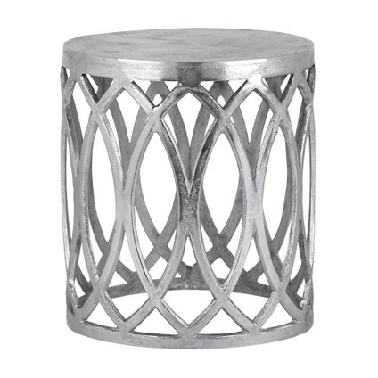 WOMO-Design bijzettafel korinth, Ø 36x40 cm, zilver