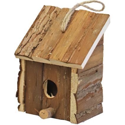 Boon Vogelhuisje - bruin - houten nestkastje - 16 cm