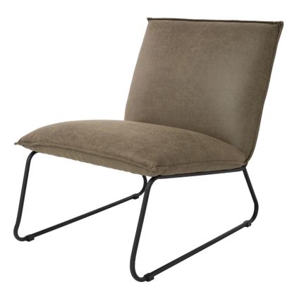 WOMO-Design ligstoel groen/zwart, 85x63x76 cm