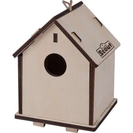 Vogelhuisje - 2-in-1 - houten nestkastje - 14 x 19 cm