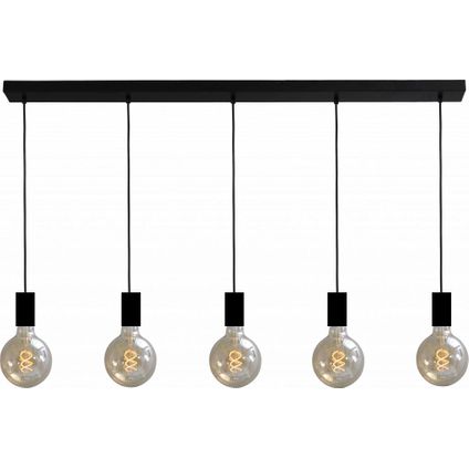 Hanglamp Bulby 5-lichts Zwart