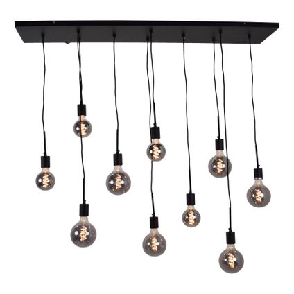 Hanglamp Bulby 10-lichts Zwart