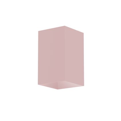 CUBE Plafondlamp, 1X GU10, metaal, roze, H10cm
