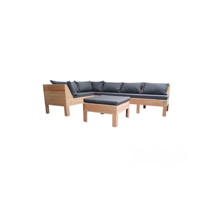 Wood4you - Set lounge 9 Douglas 260x200 cm - coussins inclus