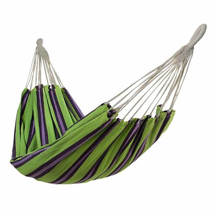 4gardenz® Polykatoen Hangmat Groen - Totale lengte 320cm