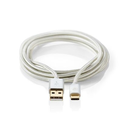 Nedis Câble USB | CCTB60600AL20 | Aluminium